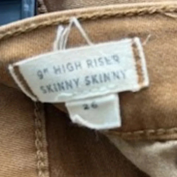 Madewell 9" high Riser Skinny 26 Brown - Picture 6 of 6